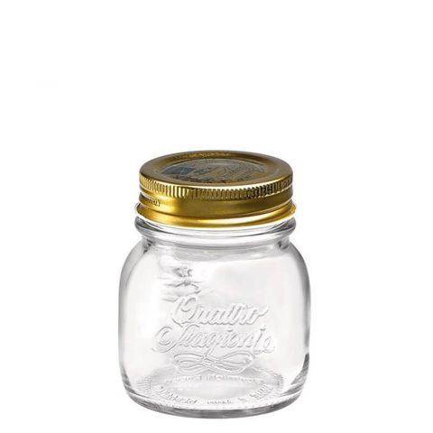 Hũ Thủy Tinh Bormioli Quattro Nắp Vặn 150ml, 250ml - Hộp Đựng Thức Ăn Tiện Lợi, Chất Liệu Cao Cấp, Hoàn Hảo Cho Gia Đình