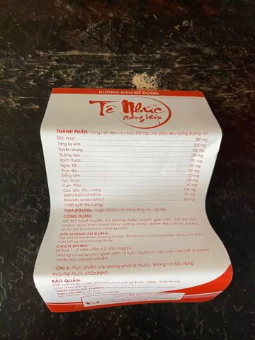 Viên Uống Tê Nhức Xương Khớp Vạn An Khang - Hỗ Trợ Hoạt Huyết, Giảm Đau, Cải Thiện Sức Khỏe Gân Cốt 150 Viên