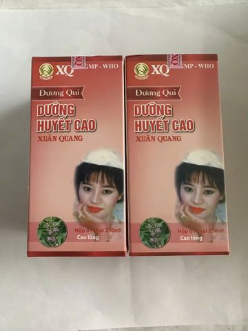Đương Qui Dưỡng Huyết Cao Xuân Quang 250ml - Giải Pháp Thiên Nhiên Bổ Huyết, Giảm Đau Bụng Trong Ngày Kinh Nguyệt