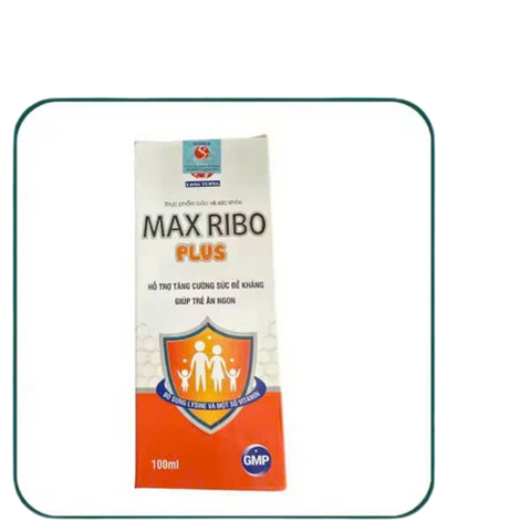 Max Ribo Plus 100ml - Thực Phẩm Chức Năng Tăng Cường Đề Kháng, Bổ Sung Thymomodulin, Lysin Và Vitamin Cho Trẻ Em
