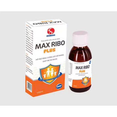 Max Ribo Plus 100ml - Thực Phẩm Chức Năng Tăng Cường Đề Kháng, Bổ Sung Thymomodulin, Lysin Và Vitamin Cho Trẻ Em