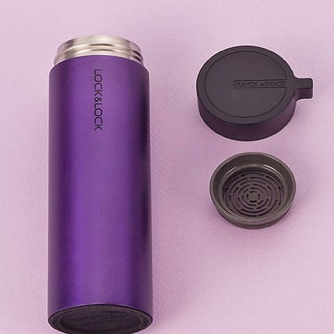 Bình Giữ Nhiệt LocknLock Knob Tumbler 400ml Có Lưới Lọc - Thiết Kế Gọn Nhẹ, Chất Liệu Thép Không Gỉ, An Toàn Cho Sức Khỏe