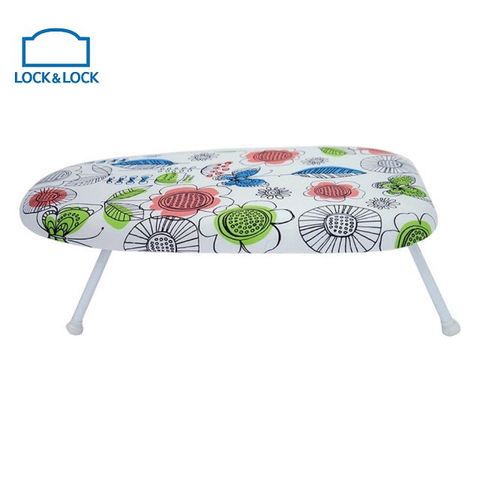 Cầu Là Quần Áo LocknLock ETM524 - Bàn Để Đồ Ủi Thấp Chất Liệu Thép Bọc Vải Cotton, Kích Thước Gọn Nhẹ, Họa Tiết Đẹp