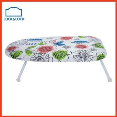 Cầu Là Quần Áo LocknLock ETM524 - Bàn Để Đồ Ủi Thấp Chất Liệu Thép Bọc Vải Cotton, Kích Thước Gọn Nhẹ, Họa Tiết Đẹp