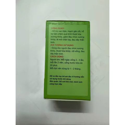 Viên uống Cơ Khớp Kung Fu Vĩnh Xuân - Hỗ trợ Xương Khớp, Giảm Đau Nhức, Tăng Cường Sức Khỏe, Chống Thoái Hóa Xương Khớp, 40 Viên