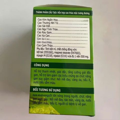 Viên Thanh Nhiệt Liên Đăng 45 Viên - Thực Phẩm Chức Năng Hỗ Trợ Giải Độc, Mát Gan, Giảm Nổi Mề Đay, Vàng Da, Tiểu Ít