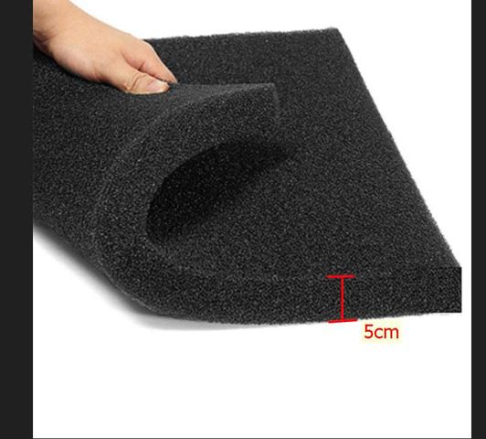 Mút Đen Lọc Nước Hồ Cá 2cm - 5cm, Tái Sử Dụng - Bộ Lọc Thức Ăn Thừa và Cặn Bẩn Hồ Cảnh Chất Lượng