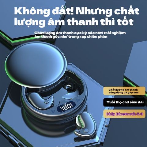 Tai Nghe Bluetooth Không Dây Y36 TWS - Tai Nghe Nhét Tai Chống Ồn, Âm Thanh HIFI, Thời Gian Chờ 25 Giờ, Chống Nước IPX5