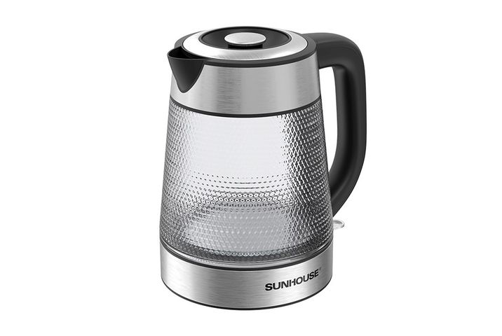 Ấm Siêu Tốc Thủy Tinh Sunhouse SHD1220 - Dung Tích 1.8L, Công Suất 1850W, Đế Xoay 360 Độ, Bảo Hành 12 Tháng