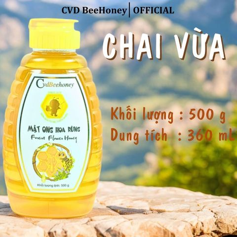 Mật Ong Nguyên Chất CvdBeehoney 100% - Tăng Cường Sức Đề Kháng, Làm Đẹp Da, Giảm Ho, Ngọt Tinh Khiết Từ Hoa Rừng