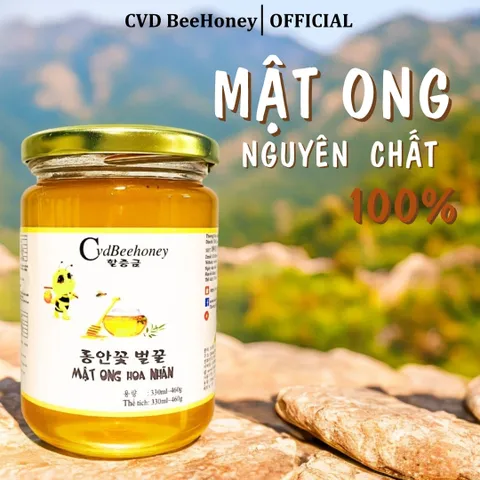 Mật Ong Hoa Nhãn Nguyên Chất CVDBEEHONEY 460g - Tăng Đề Kháng, Làm Đẹp Da, Sản Phẩm Tự Nhiên 100% Việt Nam