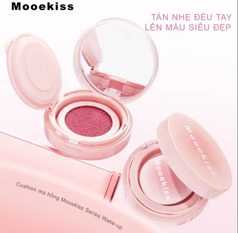 Má hồng kem Mooekiss phấn má hồng cushion Matte 3.2G