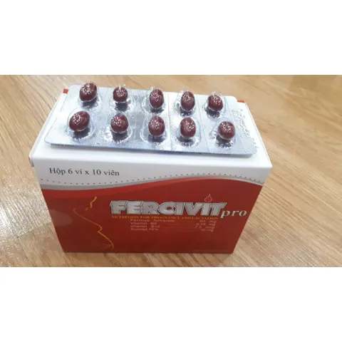 FERCIVIT PRO - HỖ TRỢ THIẾU MÁU CHO PHỤ NỮ.