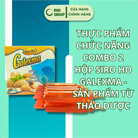 Combo 2 Hộp Siro Ho Galexma - Thực Phẩm Chức Năng Thảo Dược Giúp Bổ Phế, Giảm Ho Gió, Ho Khan cho Trẻ Em và Người Lớn