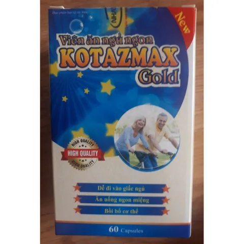 Viên Uống Tổng Hợp Kotazmax Gold - Bổ Sung Vitamin, Khoáng Chất, Hỗ Trợ Ngủ Sâu và Tăng Cường Tiêu Hóa Cho Người Lớn Tuổi