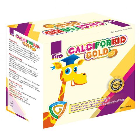 Thực Phẩm Chức Năng Canciforkid Gold - Bổ Sung Canxi Cho Bé, Phát Triển Chiều Cao, Ngăn Ngừa Loãng Xương, Hỗ Trợ Tăng Cường sức Khỏe