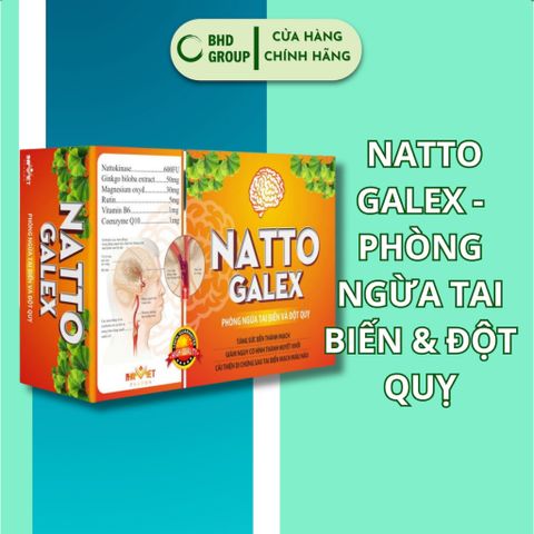 Thực Phẩm Chức Năng Natto Galex - Hỗ Trợ Tim Mạch, Phòng Ngừa Tai Biến và Đột Quỵ, Tăng Cường Tuần Hoàn Não