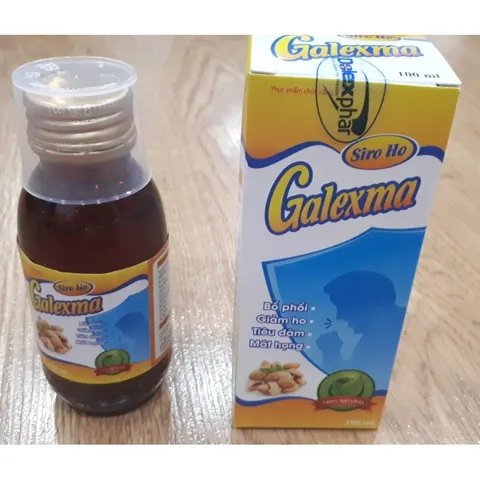 Siro Ho Galexma - Combo 2 Chai 100ml Hỗ Trợ Bổ Phế, Giảm Ho Gió, Ho Khàn Cho Trẻ Em và Người Lớn