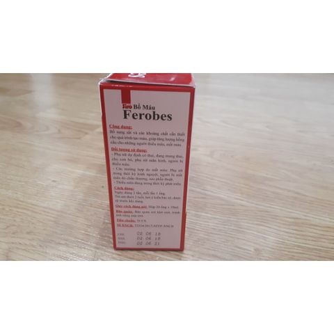 Siro Bổ Máu Ferobes - Nhật Việt Pharma - Bổ Sung Sắt và Khoáng Chất Hỗ Trợ Tạo Máu cho Phụ Nữ Mang Thai và Thiếu Máu