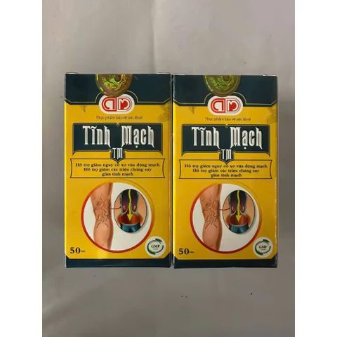 Viên uống Tĩnh Mạch TM - Hỗ trợ hoạt huyết, tăng cường sức bền thành mạch, giảm nguy cơ suy giãn tĩnh mạch - Hộp 50 viên nang