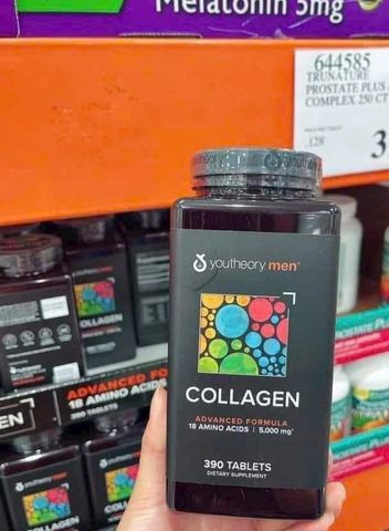 Viên Uống Collagen Youtheory Men's 390 Viên - Hỗ Trợ Đẹp Da, Tăng Cường Sức Khỏe & Sinh Lý Nam Giới - Sản Phẩm Nhập Khẩu Mỹ