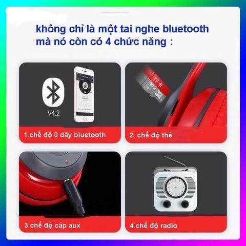 Tai Nghe Bluetooth P47M Chụp Tai Không Dây Có Mic - Âm Bass Chất, Nghe Nhạc Tuyệt, Phong Cách Dễ Thương, Quà Tặng Độc Đáo