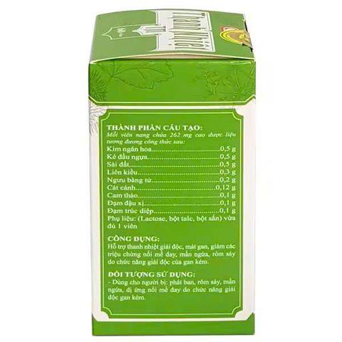 Thanh Nhiệt TM 60 Viên - Thực Phẩm Chức Năng Hỗ Trợ Giải Độc, Thanh Nhiệt, Mát Gan, Giảm Mề Đay, Mẩn Ngứa