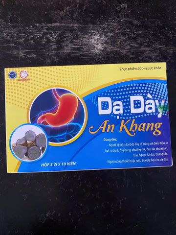Viên Uống Dạ Dày An Khang - Hỗ Trợ Giảm Acid, Bảo Vệ Niêm Mạc Dạ Dày, Cải Thiện Tiêu Hóa, Giải Quyết Đau Bụng, Thực Phẩm Chức Năng Chất Lượng