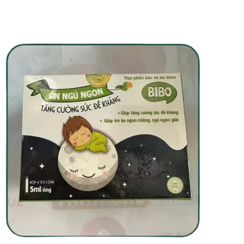 Siro Ăn Ngủ Ngon Bibo - Hỗ Trợ Tăng Cường Sức Đề Kháng và Cải Thiện Giấc Ngủ Cho Trẻ Em, Cân Bằng Hệ Vi Sinh Đường Ruột
