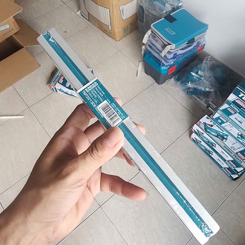 Thước Thủy Ống Total TMT221306 245mm - Nhôm Đúc Chính Xác ±0.5mm/m, Dễ Dàng Đo Cân Bằng Khi Xây Dựng, 3 Vial Thủy 45°/90°/180°