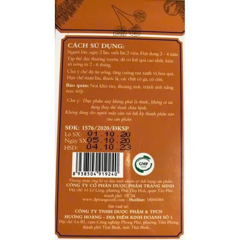 Viên Nang Giải Độc Gan - Hỗ Trợ Viêm Gan, Xơ Gan, Tăng Cường Chức Năng Gan - 60 Viên, Bổ Gan Từ Thiên Nhiên