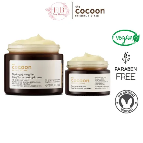 Thạch Nghệ Hưng Yên Cocoon 30ml - 100ml Giúp Làm Sáng Da, Mờ Thâm, Cải Thiện Độ Mịn Màng, Dưỡng Ẩm Từ Chiết Xuất Nghệ Thiên Nhiên