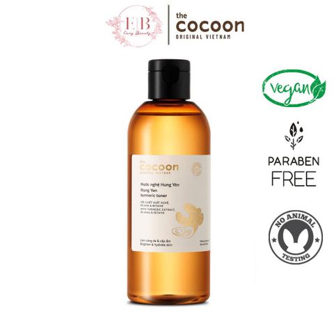 Nước Toner Nghệ Hưng Yên Cocoon 310ml - Dưỡng Sáng Da, Cấp Ẩm, Giúp Da Mịn Màng và Đều Màu