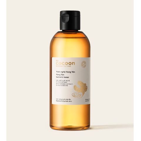 Nước Toner Nghệ Hưng Yên Cocoon 310ml - Dưỡng Sáng Da, Cấp Ẩm, Giúp Da Mịn Màng và Đều Màu