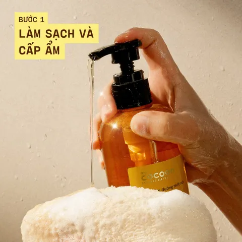 Gel tắm đường thốt nốt An Giang Cocoon 500ml - Dưỡng ẩm nhẹ nhàng với hương trái cây, làm sạch và bảo vệ làn da mềm mại