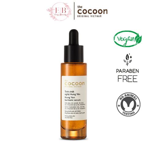 Tinh Chất Nghệ Hưng Yên Cocoon 10% Vitamin C - Serum Giảm Thâm, Làm Sáng Da, Dưỡng Ẩm 30ml, Chống Lão Hóa
