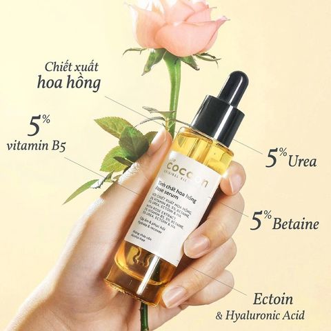 Bộ Tinh Chất Dưỡng Da Cocoon: Bí Đao 70ml, Nghệ Hưng Yên 30ml, Serum Hoa Hồng 30ml Giúp Làm Sáng Da, Kiểm Soát Dầu, Dưỡng Ẩm