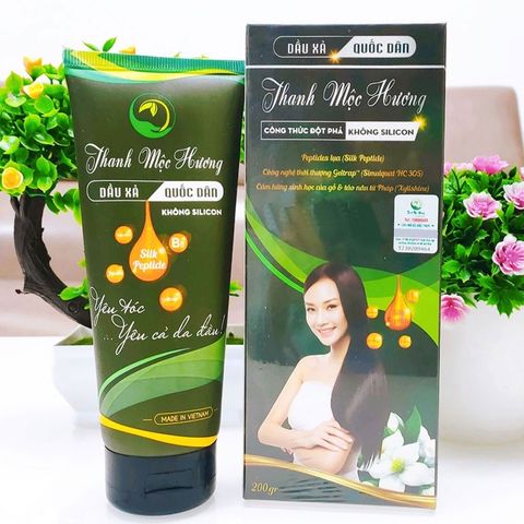 Combo Dầu Gội Dầu Xả Thanh Mộc Hương Không Silicon - Dưỡng Tóc Mềm Mượt, Thích Hợp Cho Mọi Lứa Tuổi