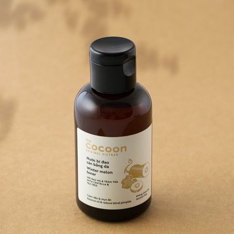 Nước Cân Bằng Da Bí Đao Cocoon 140ml - Toner Tự Nhiên Giảm Mụn, Cân Bằng Độ pH, Cấp Ẩm, Phục Hồi Da Sau Nặn Mụn