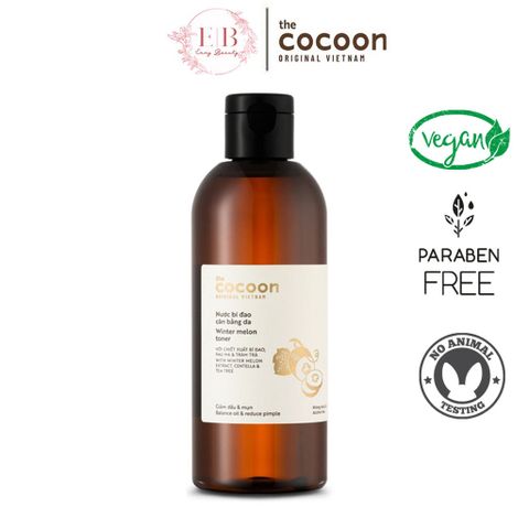 Toner Nước Bí Đao Cocoon 310ml – Dưỡng Da Cân Bằng, Kiểm Soát Dầu, 100% Thuần Chay, Giảm Mụn, Cấp Ẩm Tối Ưu