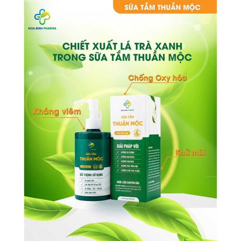 Sữa Tắm Dưỡng Ẩm Da Thuần Mộc 300ml - Làm Sạch Nhẹ Nhàng, Thơm Dịu, Chiết Xuất Thảo Dược Tự Nhiên