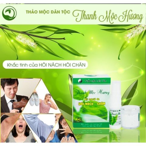 Xịt Khử Mùi Hôi Nách Hôi Chân Thiên Nhiên Thanh Mộc Hương 10ml - An Toàn, Hiệu Quả, Không Gây Ố Vải