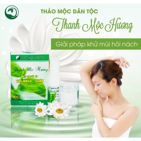 Xịt Khử Mùi Hôi Nách Hôi Chân Thiên Nhiên Thanh Mộc Hương 10ml - An Toàn, Hiệu Quả, Không Gây Ố Vải