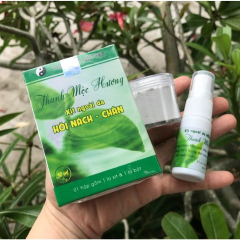 Xịt Khử Mùi Hôi Nách Hôi Chân Thiên Nhiên Thanh Mộc Hương 10ml - An Toàn, Hiệu Quả, Không Gây Ố Vải