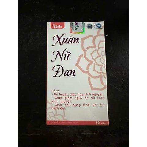 Viên Uống Xuân Nữ Đan Điều Hòa Kinh Nguyệt - Bổ Huyết, Giảm Đau Bụng Kinh (Hộp 30 Viên) Thực Phẩm Chức Năng Cho Phụ Nữ