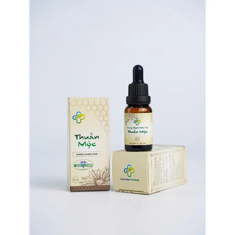 Dung dịch nhỏ tai Thuần Mộc 15ml - Sản phẩm làm sạch tai an toàn cho trẻ và người lớn, loại bỏ dịch bẩn hiệu quả.