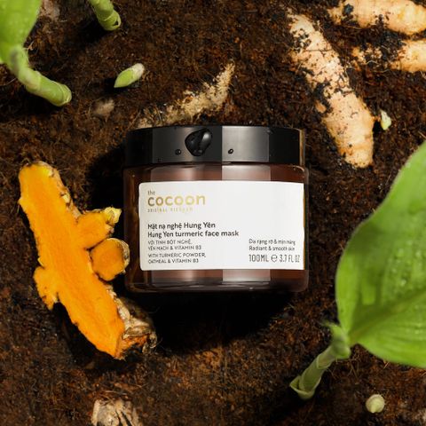 Mặt Nạ Nghệ Cocoon Big Size 100ml - Dưỡng Da Sáng Mịn, Chống Oxy Hóa, Chiết Xuất Từ Hưng Yên, Tiết Kiệm 25%