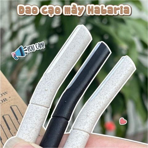 Dao Cạo Lông Mày Habaria - Bộ 3 Dao Cạo Thông Minh Cao Cấp Cho Phụ Nữ, Độ Bền Cao và An Toàn Khi Sử Dụng