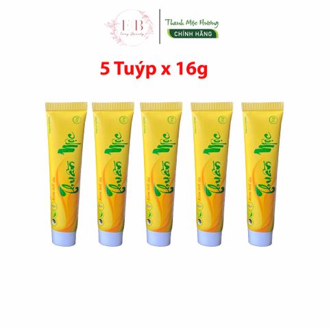 Bộ 5 Tuýp Kem Bôi Da Thuần Mộc 16g - Dưỡng Ẩm, Giảm Bong Tróc, Chăm Sóc Da Khỏe Mạnh, Giảm Ngứa, Làm Dịu Da Tổn Thương