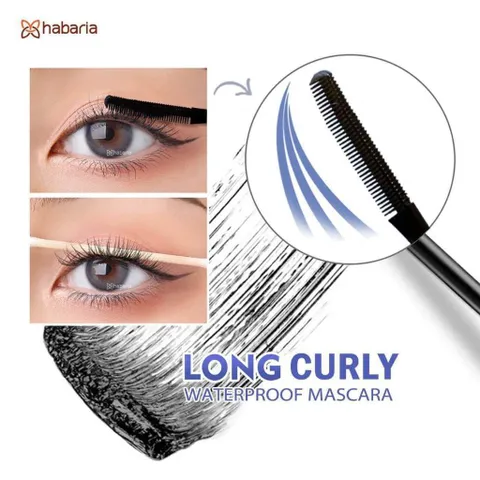 Chuốt Mi Không Trôi Mascara Habaria Long Curly Waterproof (10ml)